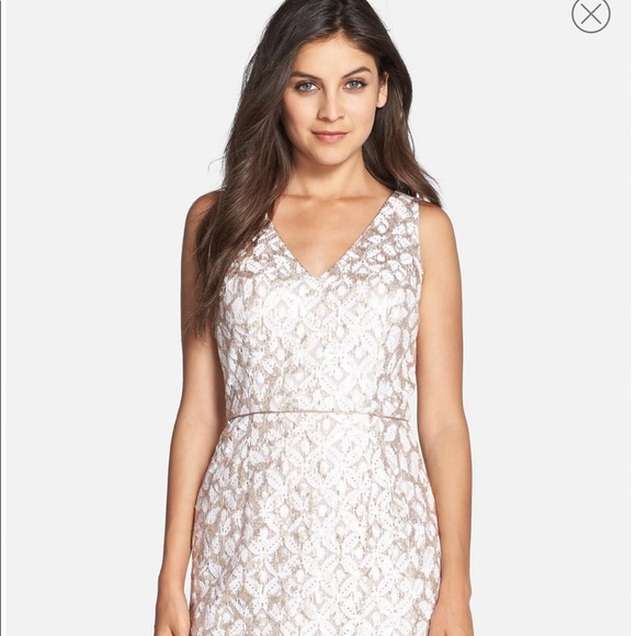 Adrianna Papell Dresses & Skirts - Adrianna Papell “Hailey” sequin lace sheath dress